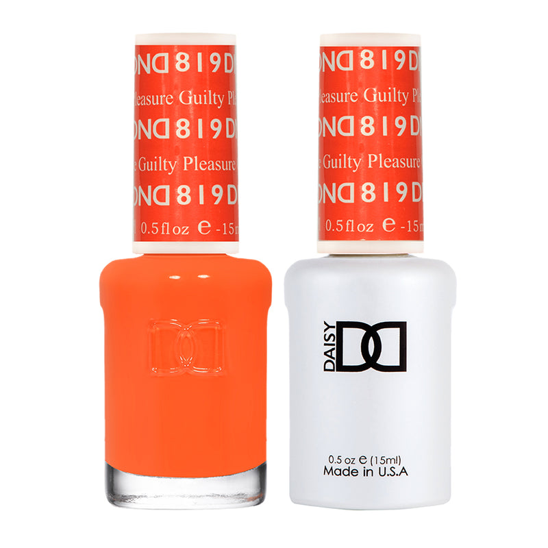 Gel y laca DND n.° 819 Guilty Pleasure – 14 ml (0,5 fl oz) UV/LED Soak Off