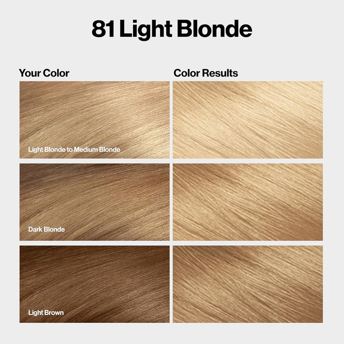Revlon ColorSilk Permanent Hair Color #81 Light Blonde (3 Pack)