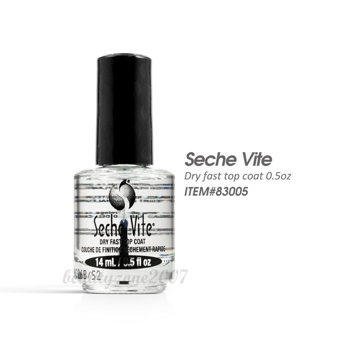 Seche Vite Dry Fast Nail Polish Lacquer Top Coat 0.5 fl oz