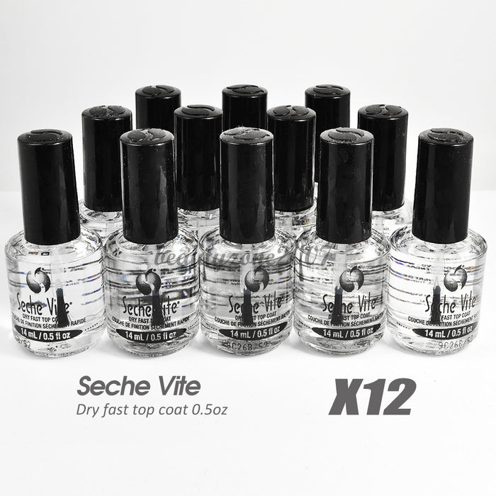 Seche Vite - Top Coat 0.5 oz (12 Pack)