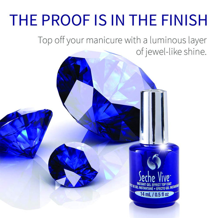 Seche Vive - Gel Effect Top Coat 0.5 oz (6 Pack)