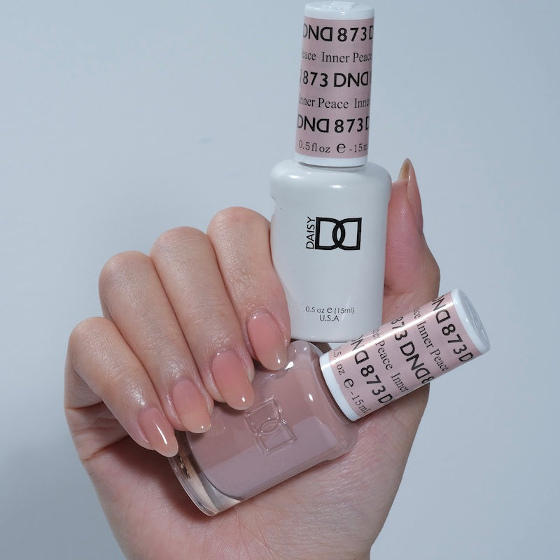 Gel y laca DND n.° 873 Paz Interior – 14 ml (0,5 fl oz) UV/LED para remojo