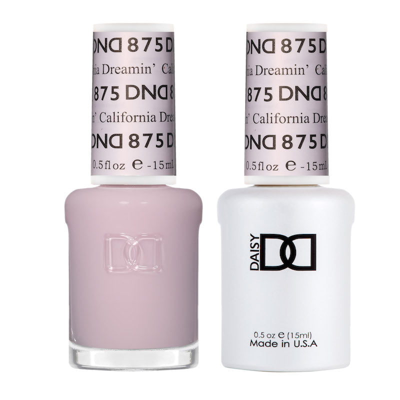 Gel y laca DND n.° 875 California Dreamin' – 14 ml (0,5 fl oz) UV/LED Soak Off