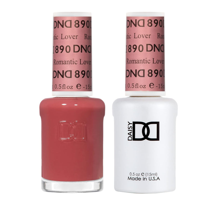Gel y laca DND n.° 890 Romantic Lover – 14 ml (0,5 fl oz) UV/LED Soak Off