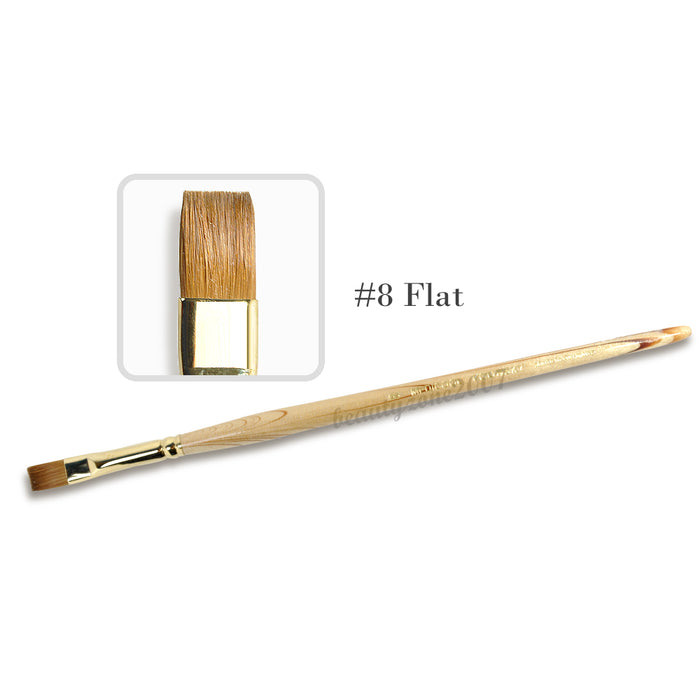 Medicool - Kolinsky Sable Acrylic Brush - #8 Flat