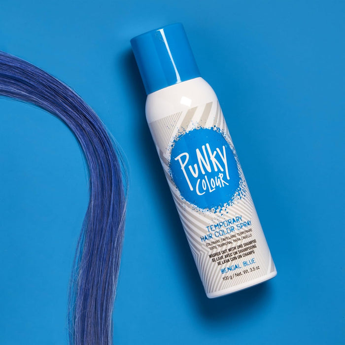 Punky Colour - Temporary Hair Color Spray - Bengal Blue 3.5oz