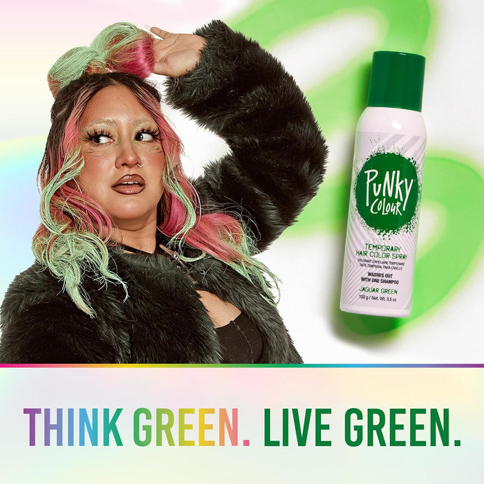 Punky Colour - Temporary Hair Color Spray - Jaguar Green 3.5oz
