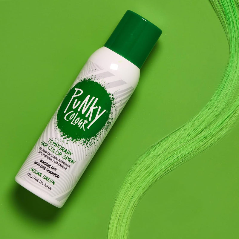 Punky Colour - Temporary Hair Color Spray - Jaguar Green 3.5 fl oz