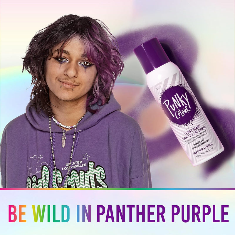 Punky Colour - Temporary Hair Color Spray - Panther Purple 3.5 fl oz