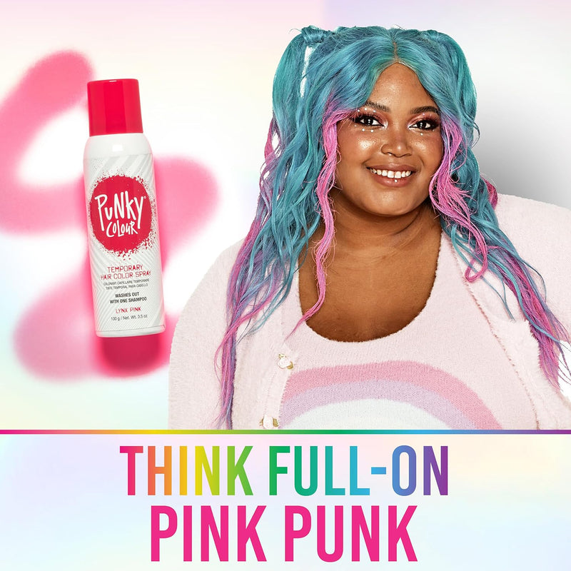 Punky Colour - Temporary Hair Color Spray - Lynx Pink 3.5 fl oz