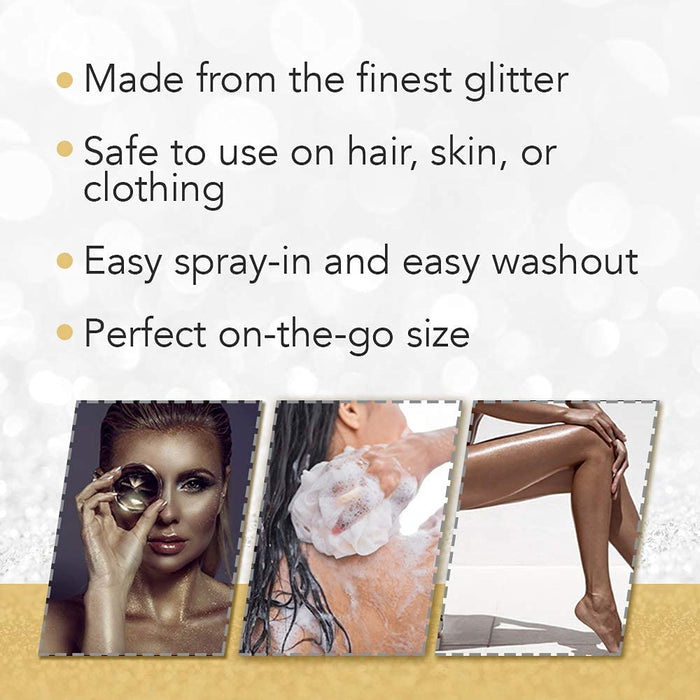 Punky Colour - Temporary Hair Highlight Spray - Gold/Silver 3.5oz