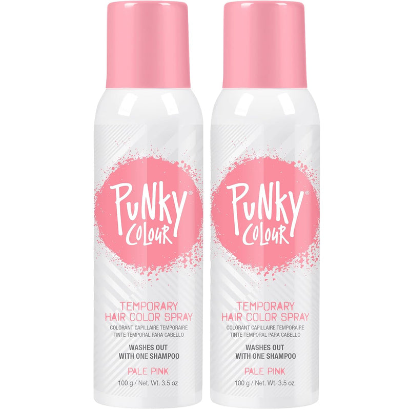 Punky Colour - Temporary Hair Color Spray - Pale Pink 3.5 fl oz (2 Pack)