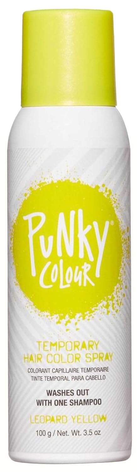 Punky Colour - Temporary Hair Color Spray - Leopard Yellow 3.5 fl oz