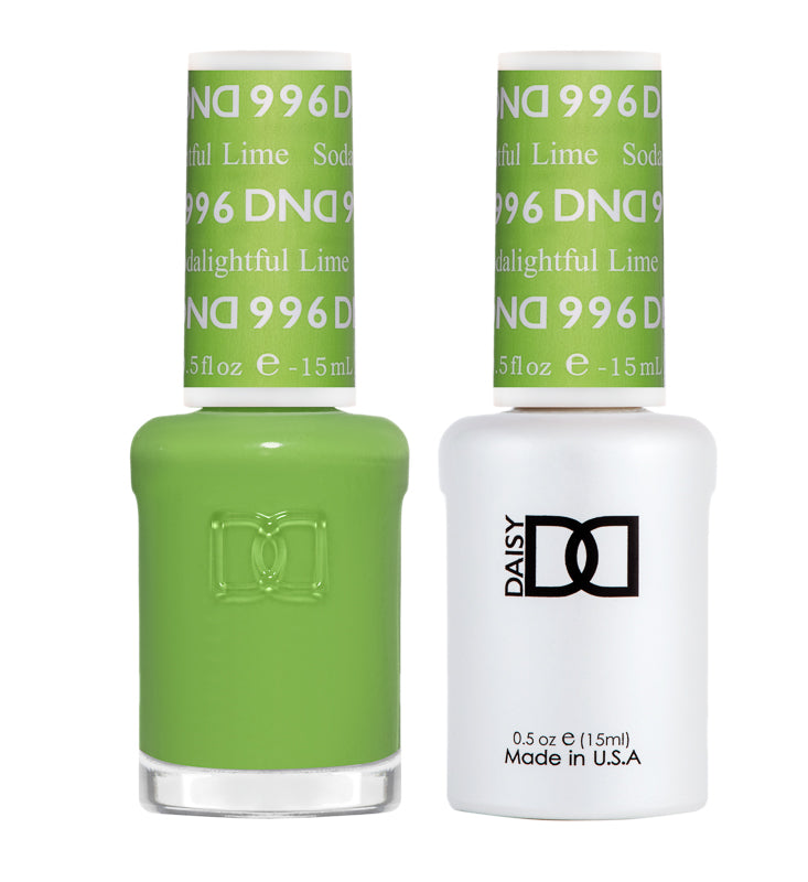 DND Gel & Lacquer #996 Sodalightful Lime – 0.5 fl oz UV/LED Soak Off