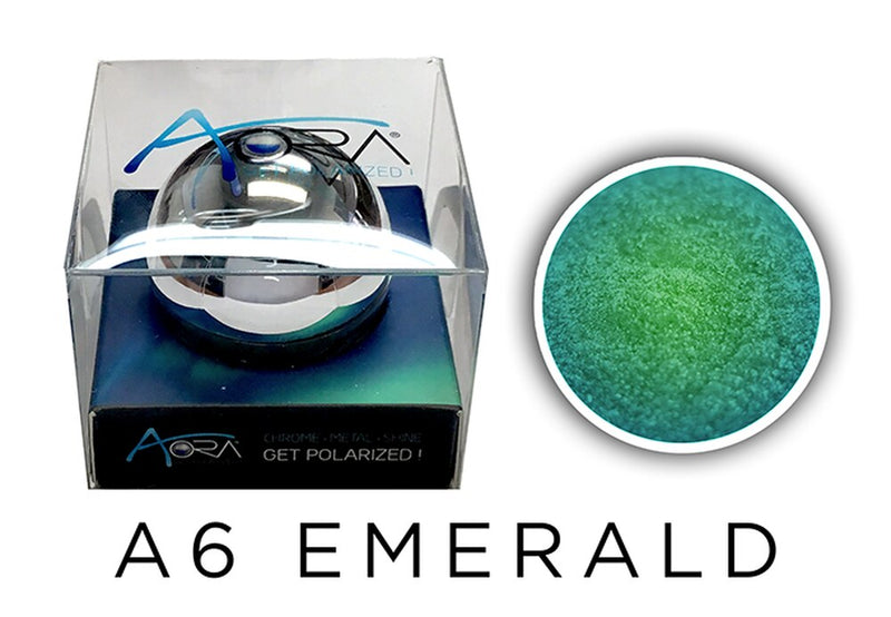 Aora Chrome Powder - Mirror Metal - A6 Emerald