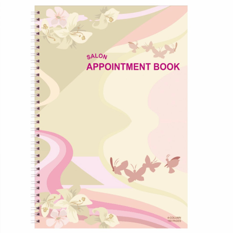 Salon Appointment Book 4-Column 150 Pages AB104