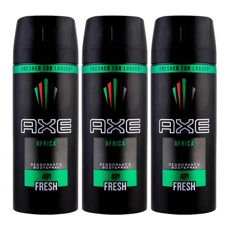 AXE - Africa 48-Hour Fresh Deodorant Spray - Fragrance for Men 150 mL (3 Pack)