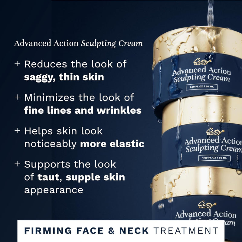 City Beauty - Advanced Action Sculpting Cream - Face & Neck 1.69 Fl Oz