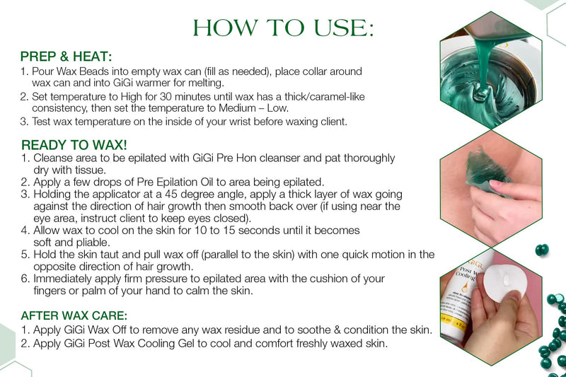 GiGi Hard Wax Beads - Aloe Hard Wax Beads 14 oz