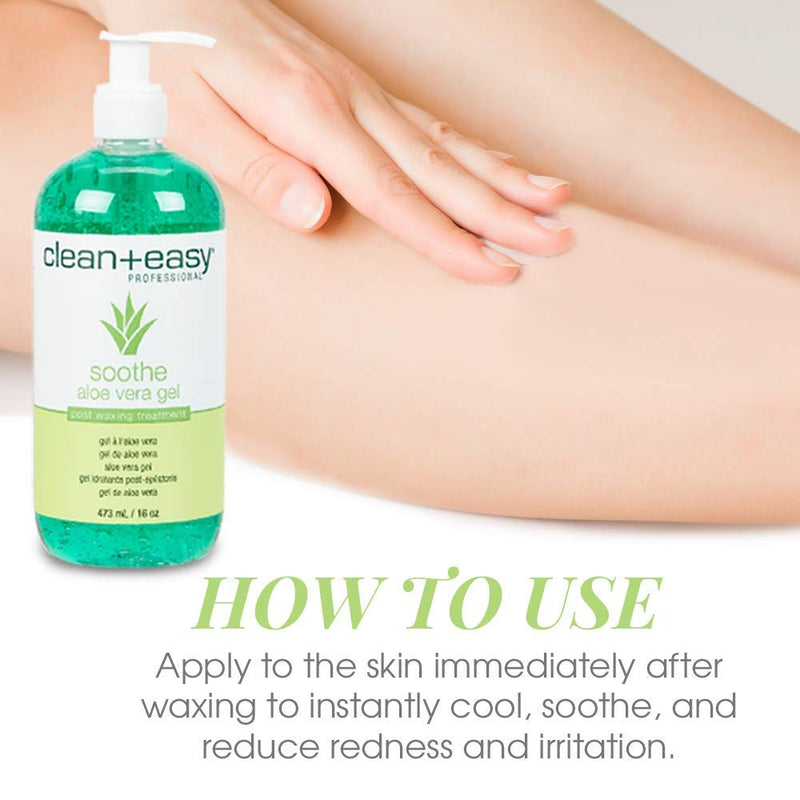 Clean + Easy - Gel calmante de aloe vera 473 ml