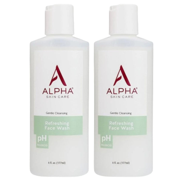 Alpha - Skin Care Refreshing Face Wash Gentle Soap-Free 6 Oz (2 Pack)