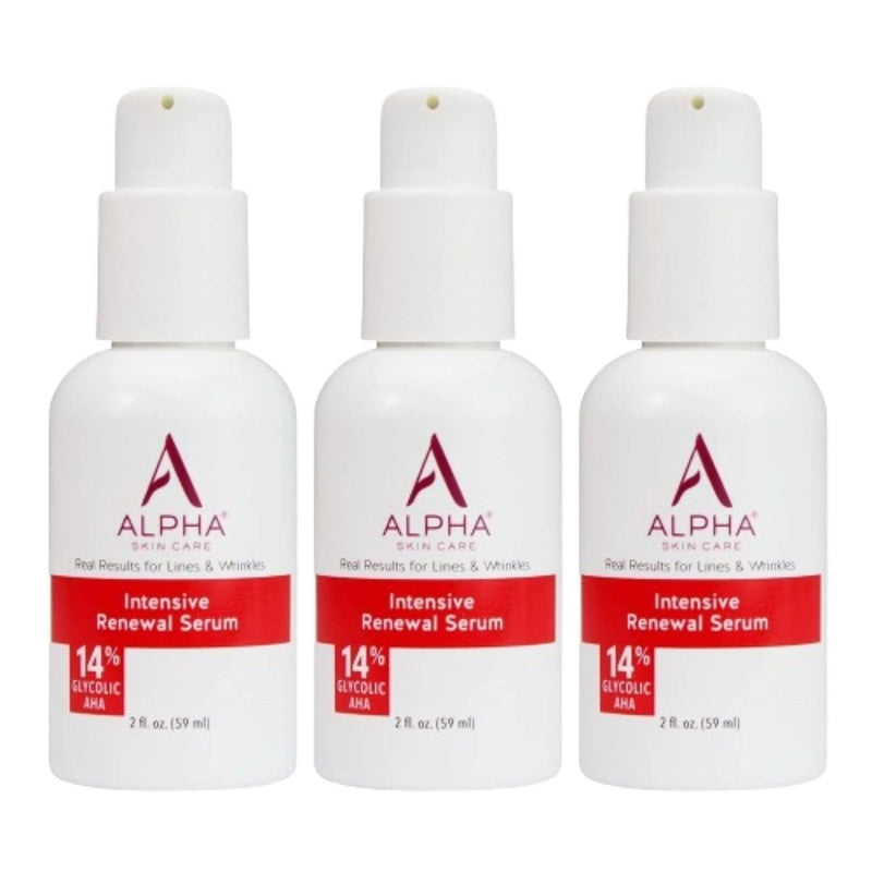Alpha Skin Care - Renewal Serum 14% Glycolic AHA 2 oz (3 Pack)
