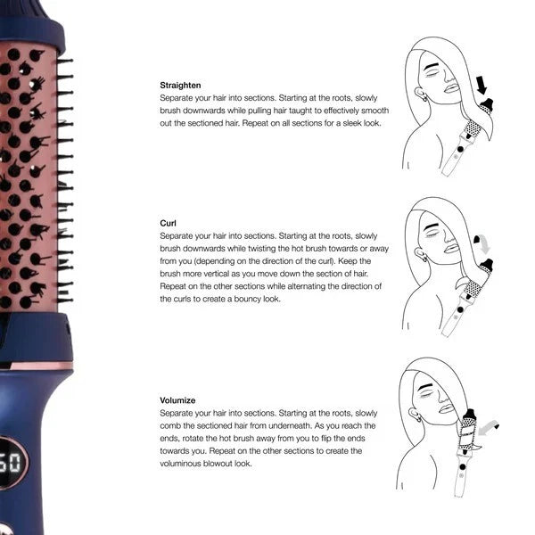 Annie Hot & Hotter Tourmaline Ceramic Hot Styling Brush #5921