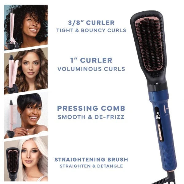 Annie Hot & Hotter 4in1 Ceramic lonic Digital Interchangeable Hair Styler #5999