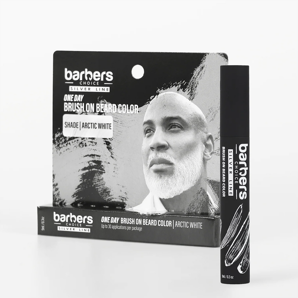 Silver Fox Beard Color Arctic White | Brush-On — Fashion Nail Supply