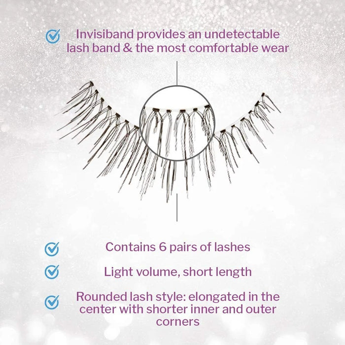 Ardell Strip Lashes 6-Pack 110 Black #60070 (2 Pack)