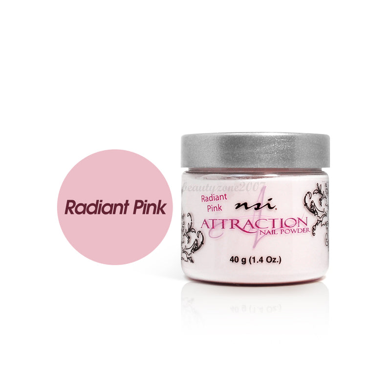 NSI Attraction Acrylic Powder - Radiant Pink 1.4 oz