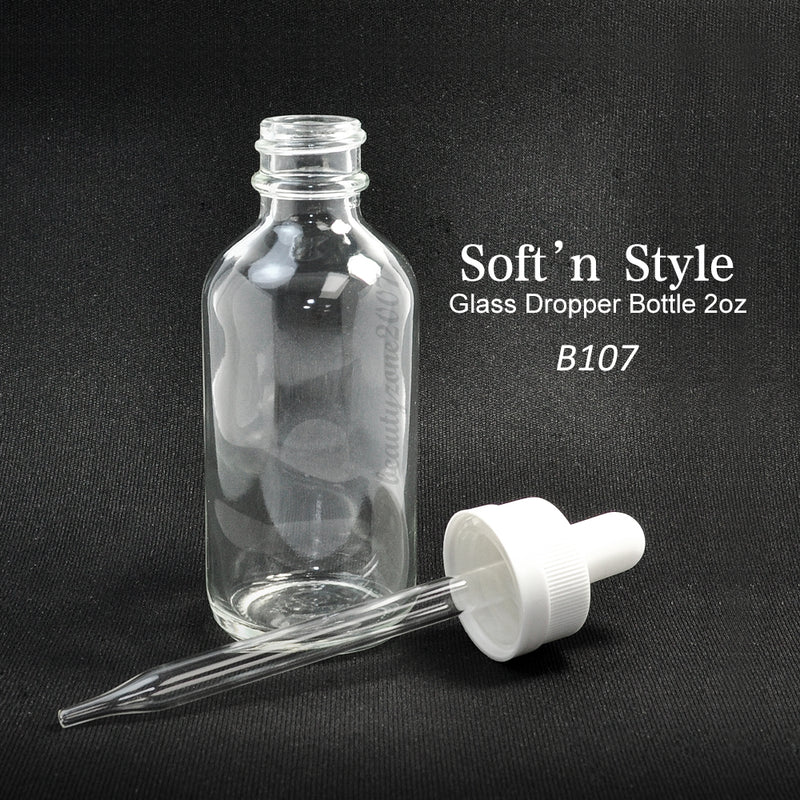 Soft 'n Style B107 Glass Dropper Bottle 2oz