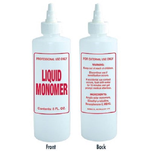 Soft'n Style - B65 Empty Imprinted Monomer Bottle 8 oz (2 Pack)