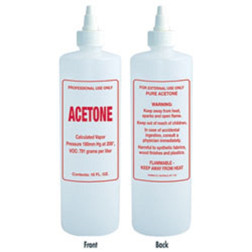 **Empty Bottle** B68 Plastic Bottle Acetone Polish Remover 16oz (2 Pack)