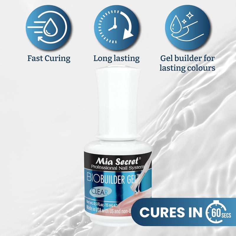 Mia Secret - Bio Builder Gel - Clear 0.5 oz