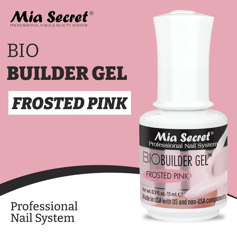 Mia Secret - Bio Builder Gel - Frosted Pink 0.5 oz