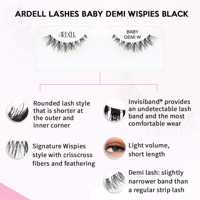 Ardell - Strip Lashes - Baby Demi Wispies (4 Pack)