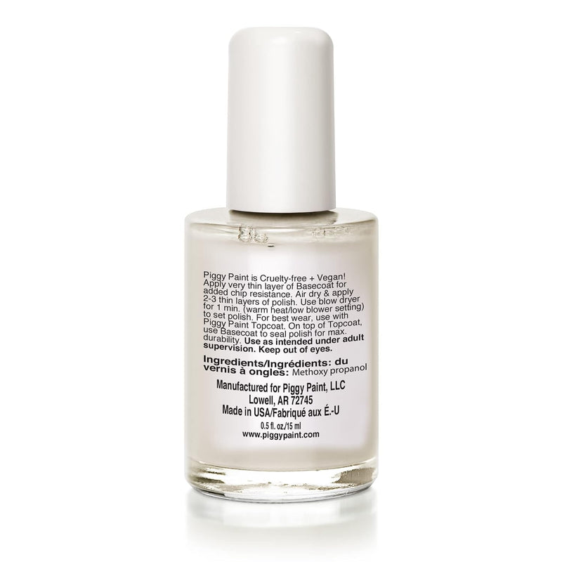 Piggy Paint 100% Non-toxic Girls Nail Polish - Clear Base Coat + Sealer