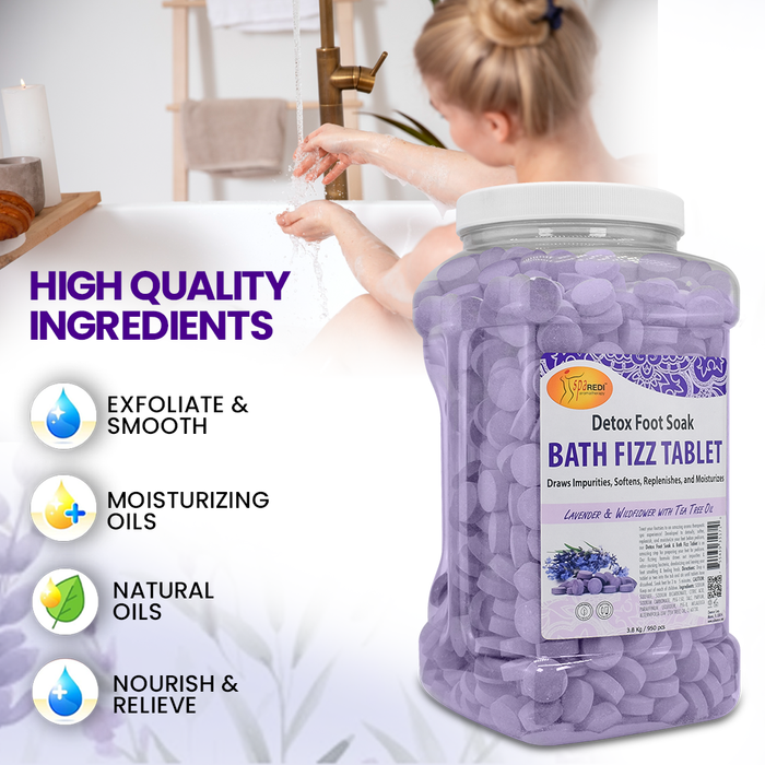 Spa Redi - Bath Fizz Tablets - Lavender & Wildflower 950 Tablet