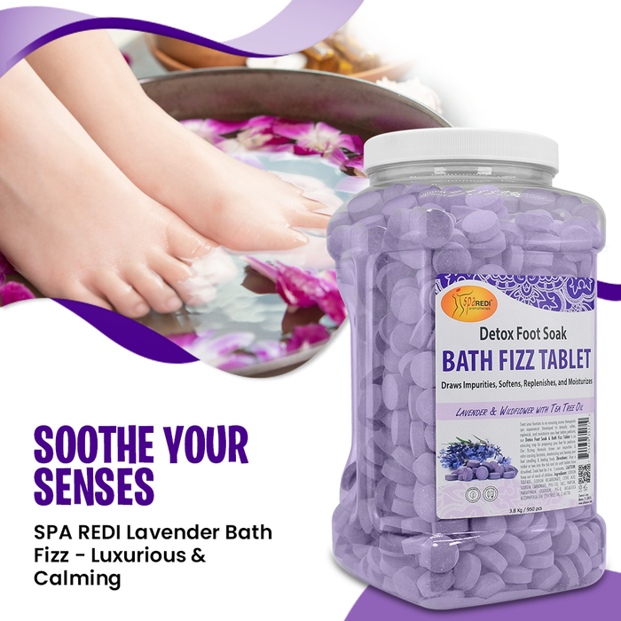Spa Redi - Bath Fizz Tablets - Lavender & Wildflower 950 Tablet