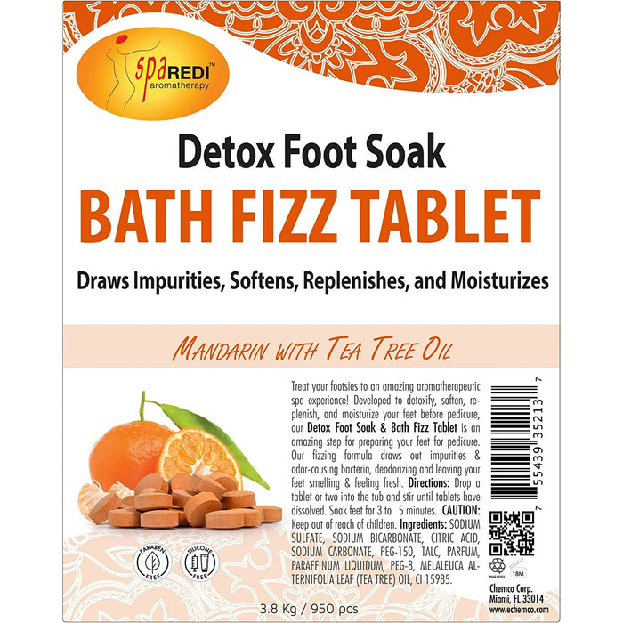 Spa Redi - Bath Fizz Tablets - Mandarin 950 Tablet