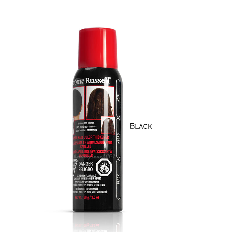 Jerome Russell - Spray-on Hair Color Thickener - Black 3.5oz