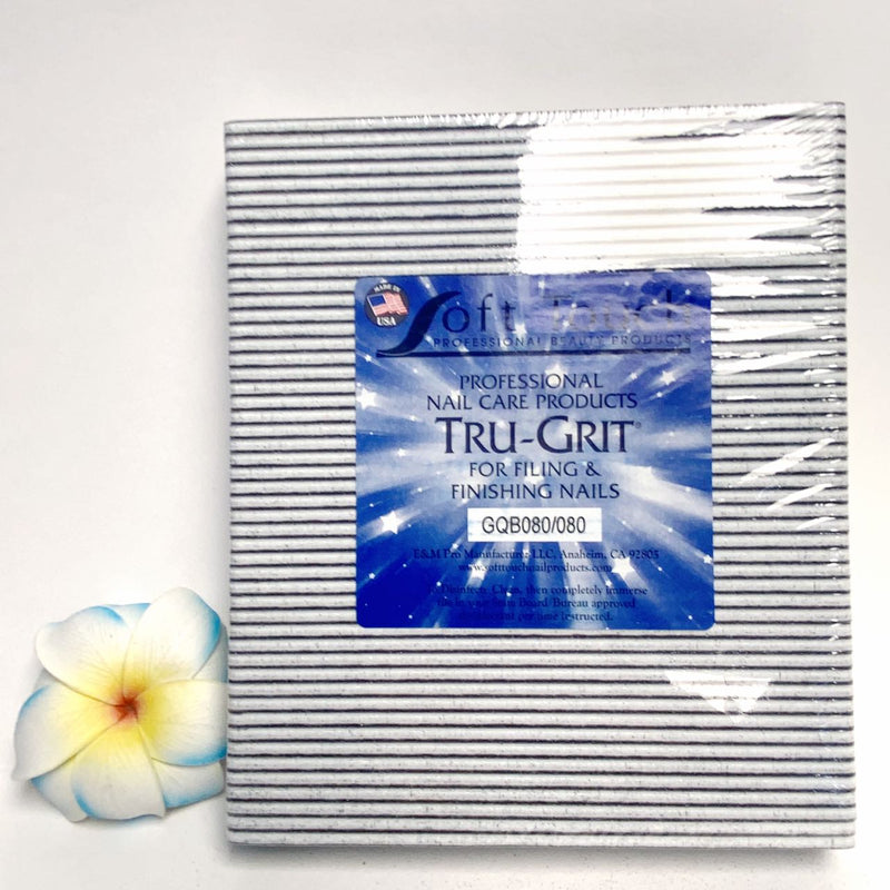 Soft Touch Nail File - Jumbo Square 80/80 (50 Pcs)