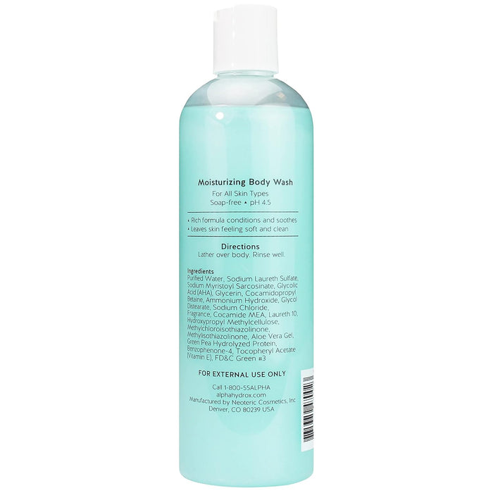 Alpha - Skin Care Moisturizing Body Wash, Gentle Soap-Free 12 Oz