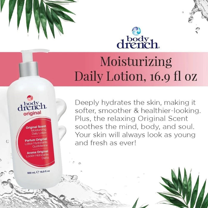 Body Drench Moisturizing Lotion for all skin types 16.9 oz (12 Bottles)