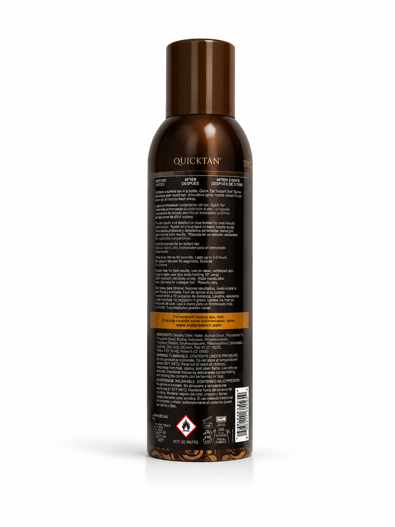 Body Drench - Quick Tan Bronzing Spray Medium/Dark Tan 6 oz (3 Pack)