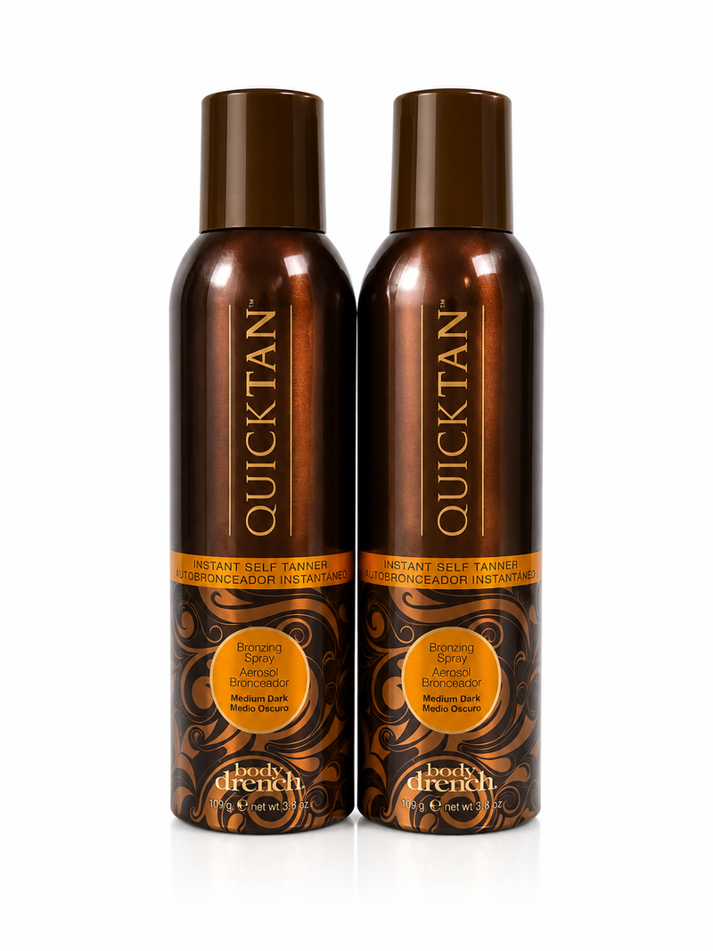 Body Drench - Quick Tan Bronzing Spray Medium/Dark Tan 6 oz (2 Pack)