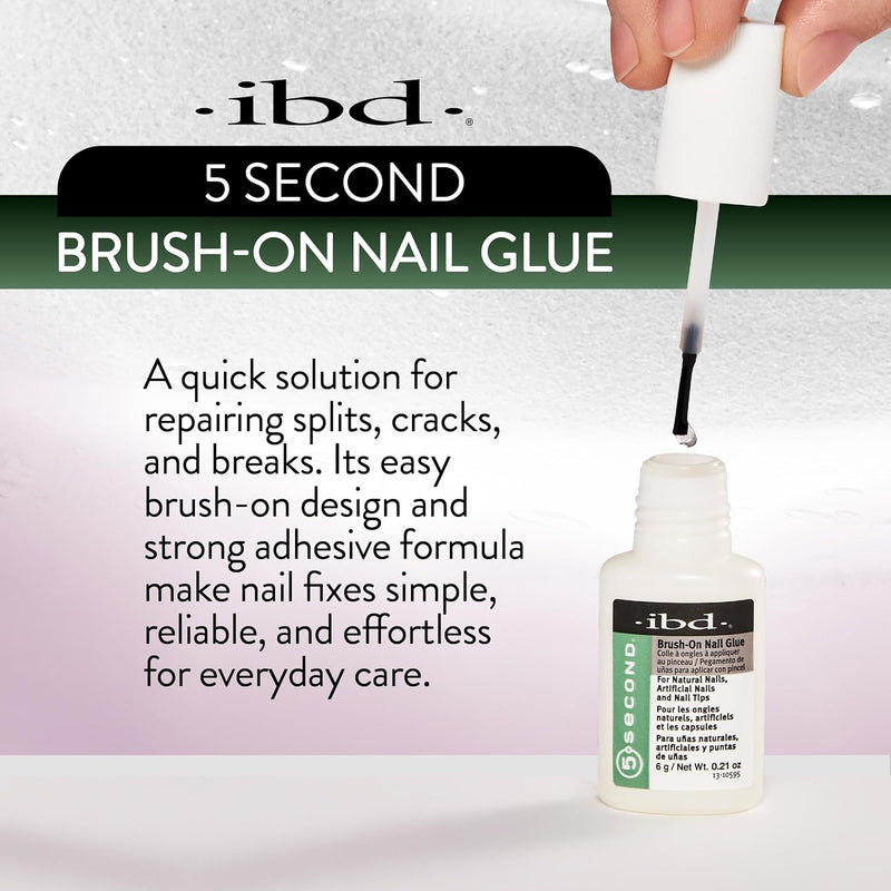 IBD - 5-Second - Brush-On - Nail Glue (3 Pack)