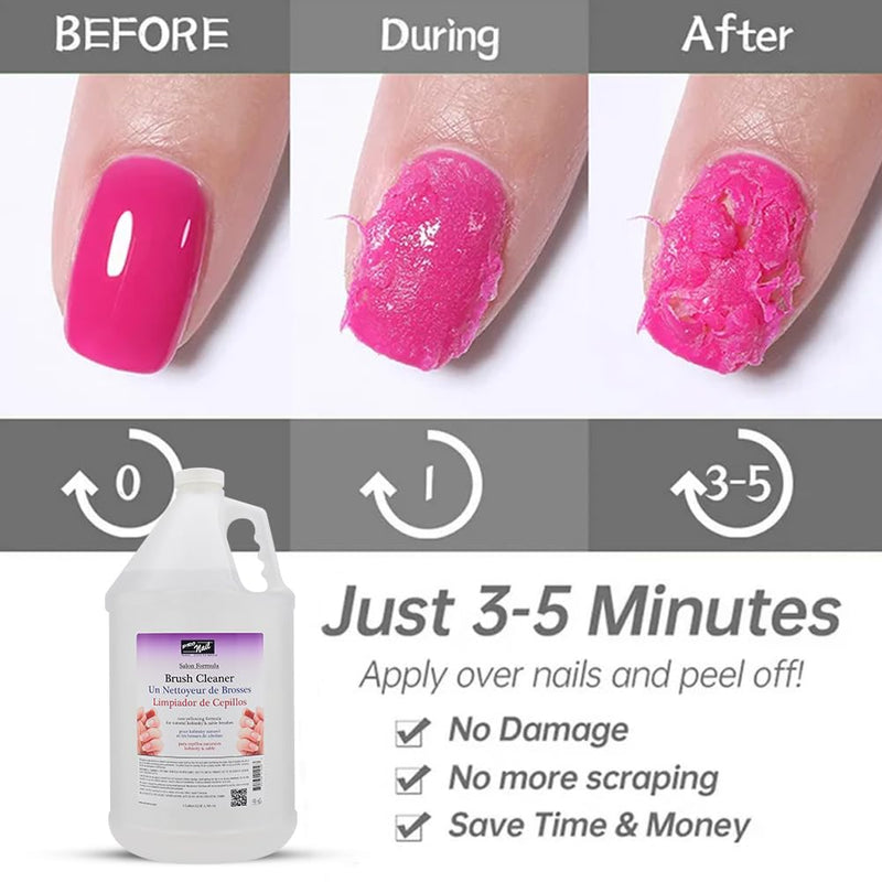 ProNail - Limpiador de pinceles de uñas, 1 galón