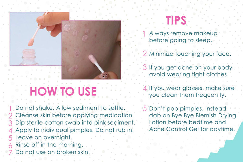 Bye Bye - Blemish Acne Drying Lotion 1 oz (2 Pack)